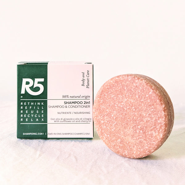 R5 - Shampoo Balsamo per capelli secchi e rovinati - 70g